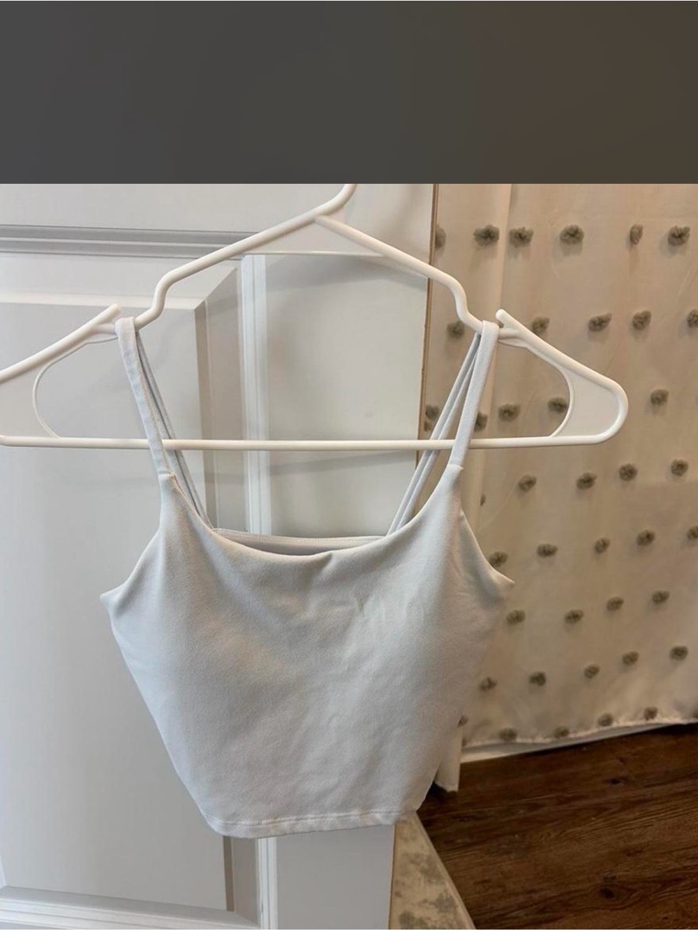 Amazon Essentials White Cropped Square Neck Cami